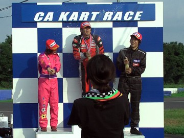 CAカートレース第5戦 AKIGASE-SSクラス レース2表彰式
