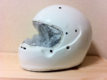 練習用ヘルメット分解